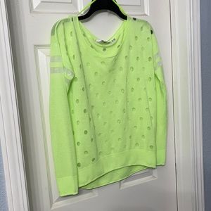 Lorna Jane Knit Neon Green Sweater - Small